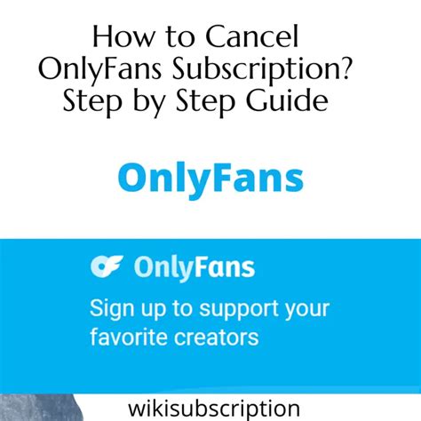 how to cancel onlyfans subs|Easy Guide to Cancel Your OnlyFans Subscription